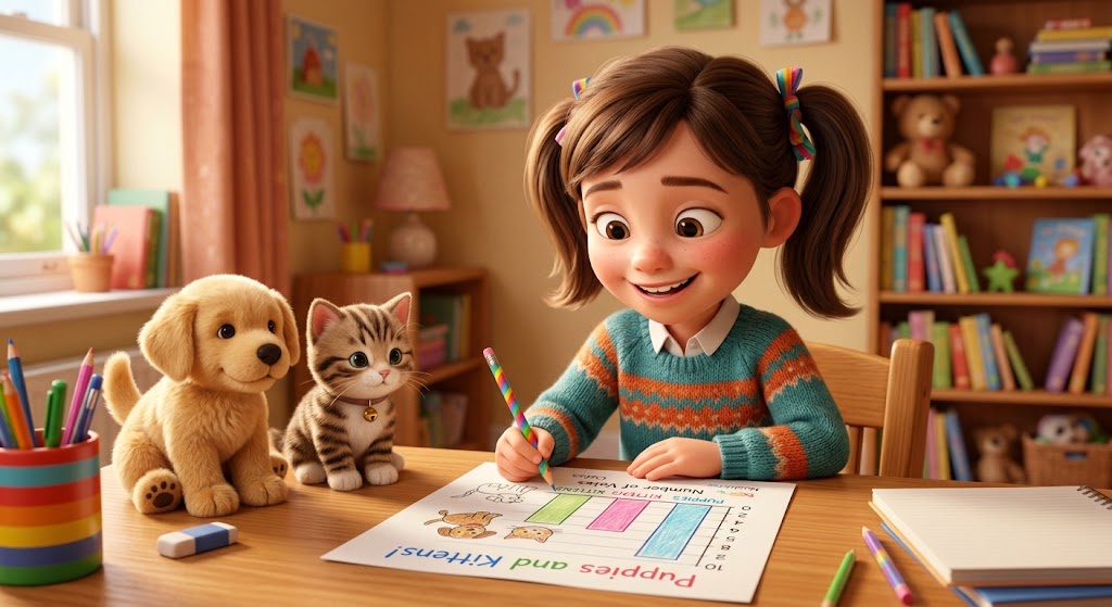 How the Tally-to-Graph Bridge Helped Mia Turn Puppy Data Into Math Magic